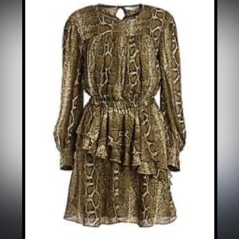 Isabel Marant Python Ruffle Dress Nwot - image 3